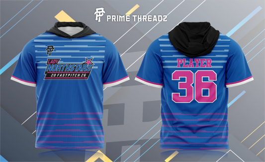 FD SS Hoodie streaks Softball